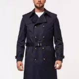 Плащ-тренч чернильно-синего цвета Каталог