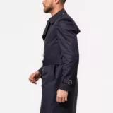 Плащ-тренч чернильно-синего цвета Каталог