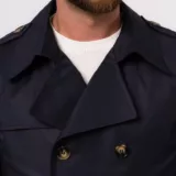 Плащ-тренч чернильно-синего цвета Каталог