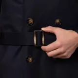 Плащ-тренч чернильно-синего цвета Каталог