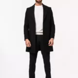 Пальто шерстяное черное Каталог