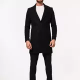 Пальто шерстяное черное Каталог