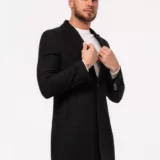 Пальто шерстяное черное Каталог