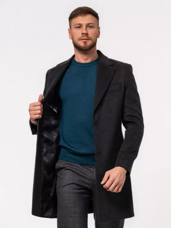 Пальто серый цвет Каталог