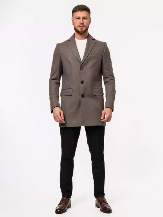 Пальто темно-бежевого цвета Каталог