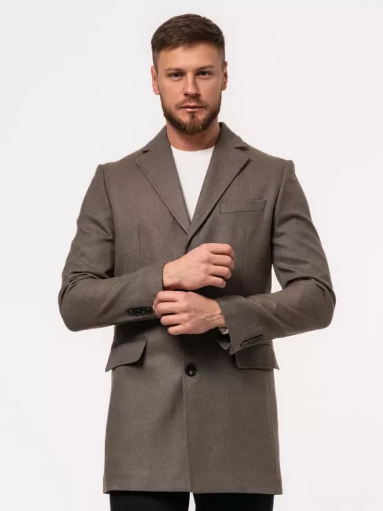 Пальто темно-бежевого цвета Каталог