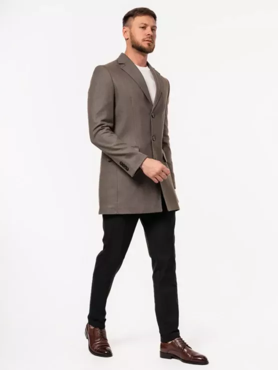 Пальто темно-бежевого цвета Каталог