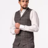 Костюм-тройка в клетку на высокий рост Каталог