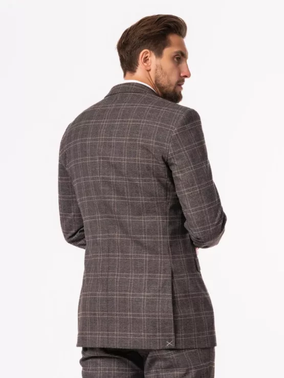 Костюм-тройка в клетку на высокий рост Каталог