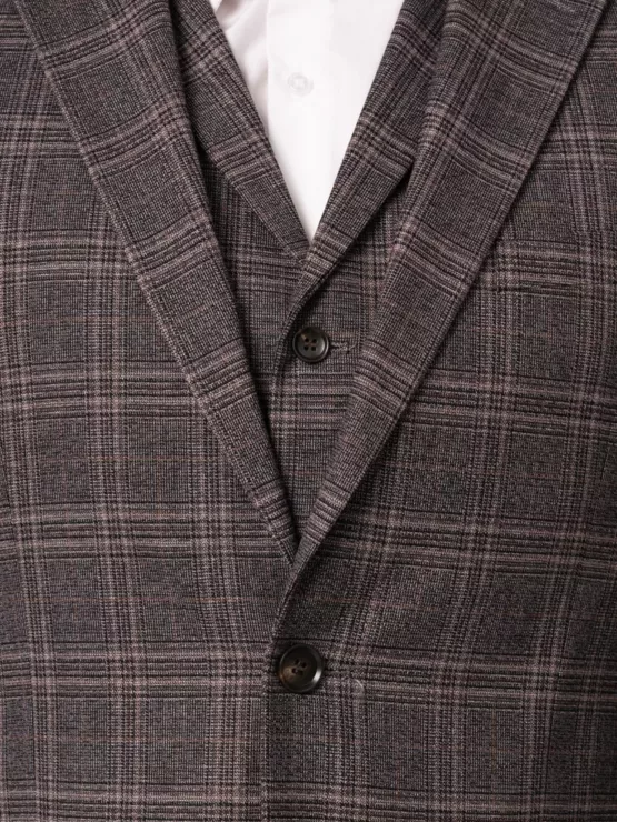 Костюм-тройка в клетку на высокий рост Каталог