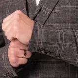 Костюм-тройка в клетку на высокий рост Каталог