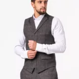 Костюм-тройка твидовый на высокий рост Каталог