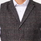 Костюм-тройка твидовый на высокий рост Каталог