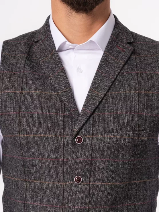 Костюм-тройка твидовый на высокий рост Каталог