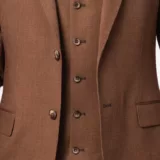 Костюм-тройка коричневого цвета на высокий рост Каталог