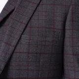 Костюм-тройка серого цвета в клетку на высокий рост Каталог