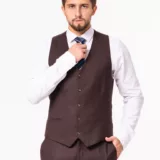 Костюм-тройка коричневого цвета на высокий рост Каталог