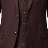 Костюм-тройка коричневого цвета на высокий рост Каталог