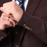 Костюм-тройка коричневого цвета на высокий рост Каталог