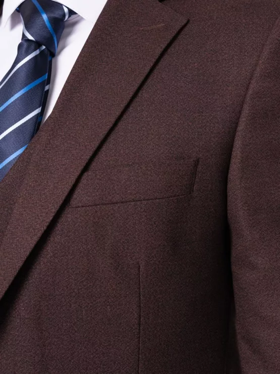 Костюм-тройка коричневого цвета на высокий рост Каталог