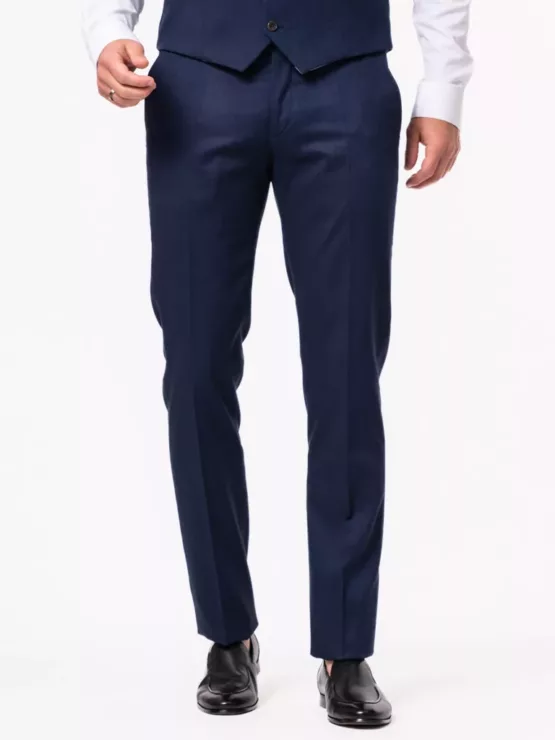 Костюм-тройка синего цвета на высокий рост Каталог