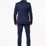 Костюм-тройка синего цвета на высокий рост Каталог