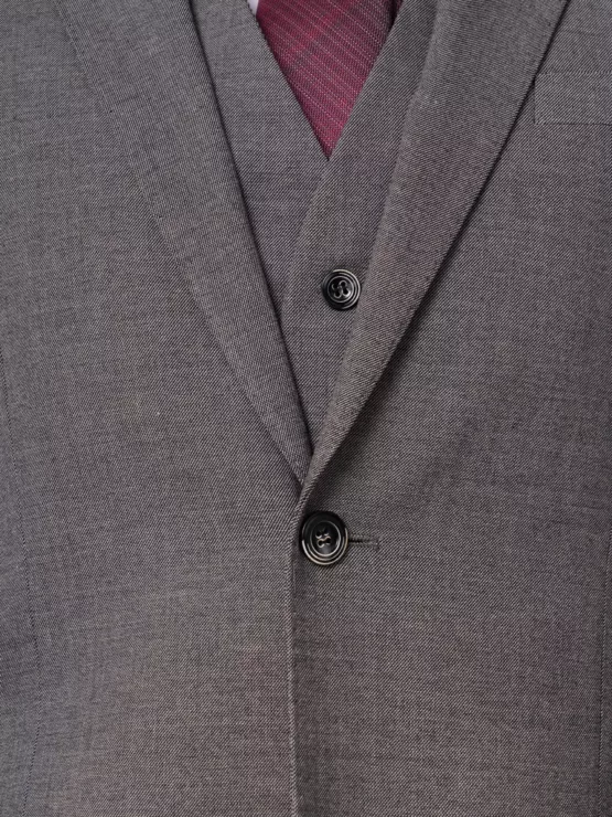 Костюм-тройка серого цвета на высокий рост Каталог