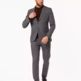 Костюм-двойка матово-серого цвета Каталог