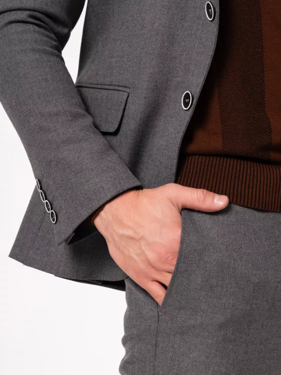 Костюм-двойка матово-серого цвета Каталог