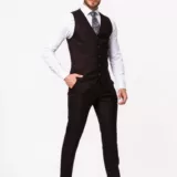 Костюм-тройка цвет молочный шоколад Каталог