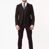 Костюм-тройка цвет молочный шоколад Каталог