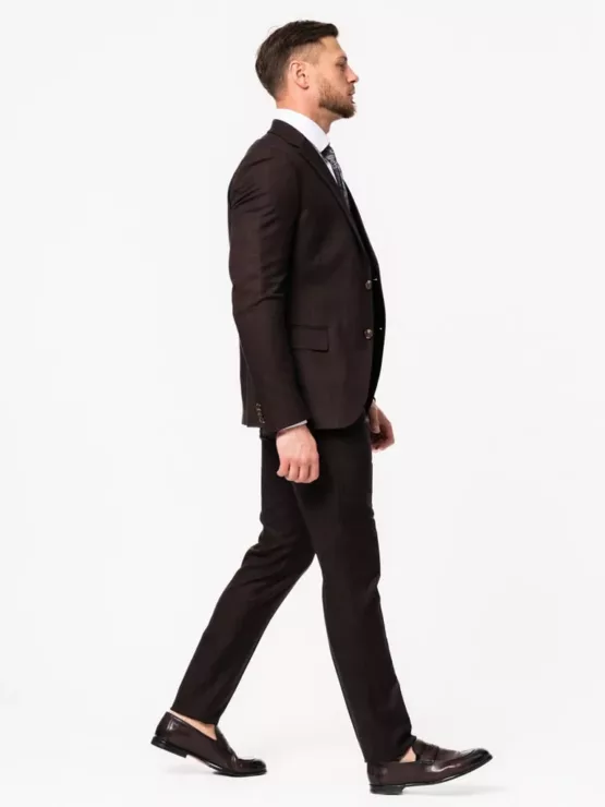 Костюм-тройка цвет молочный шоколад Каталог