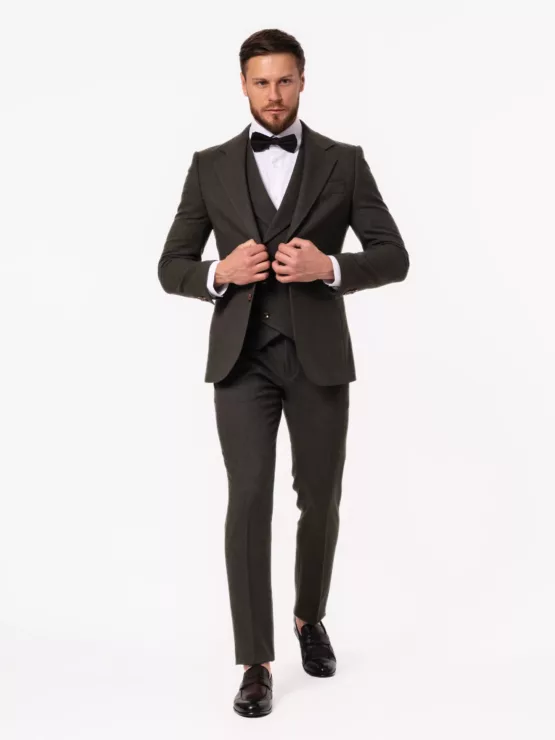 Костюм-тройка болотный цвет Каталог