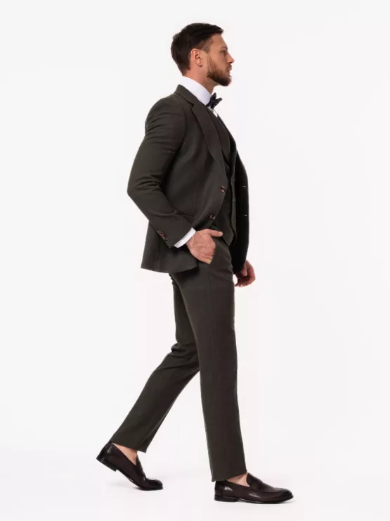 Костюм-тройка болотный цвет Каталог