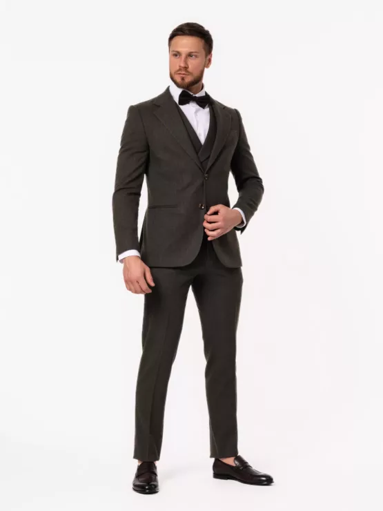 Костюм-тройка болотный цвет Каталог
