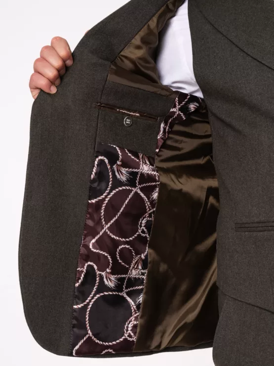 Костюм-тройка болотный цвет Каталог