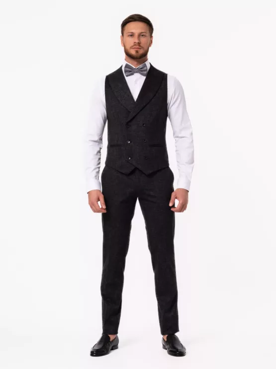 Костюм-тройка графитовый цвет Каталог