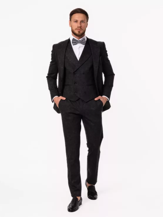 Костюм-тройка графитовый цвет Каталог