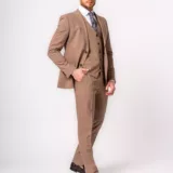 Костюм-тройка пшеничный оттенок Каталог