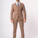 Костюм-тройка пшеничный оттенок Каталог