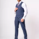 Костюм-тройка светло-синего цвета Каталог