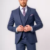 Костюм-тройка светло-синего цвета Каталог