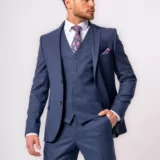 Костюм-тройка светло-синего цвета Каталог