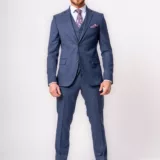 Костюм-тройка светло-синего цвета Каталог