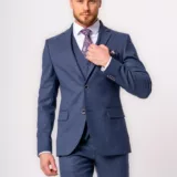 Костюм-тройка светло-синего цвета Каталог