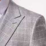 Костюм-тройка светло-серый цвет в клетку Каталог