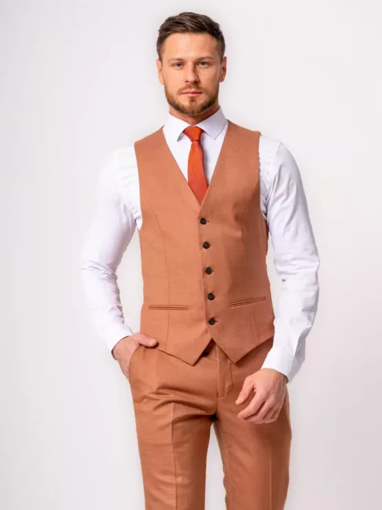 Костюм-тройка цвет «бурбон» Каталог