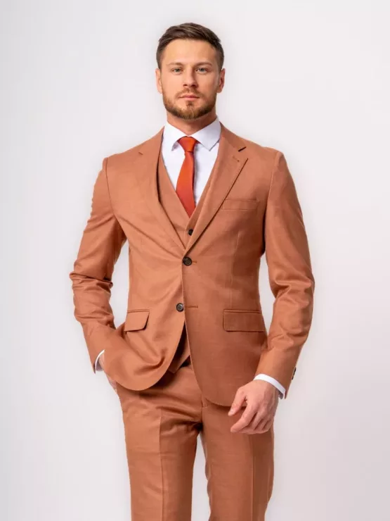 Костюм-тройка цвет «бурбон» Каталог