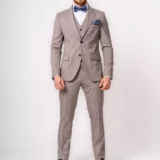 Костюм-тройка кофейный в клетку Каталог