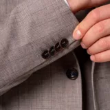 Костюм-тройка кофейный в клетку Каталог